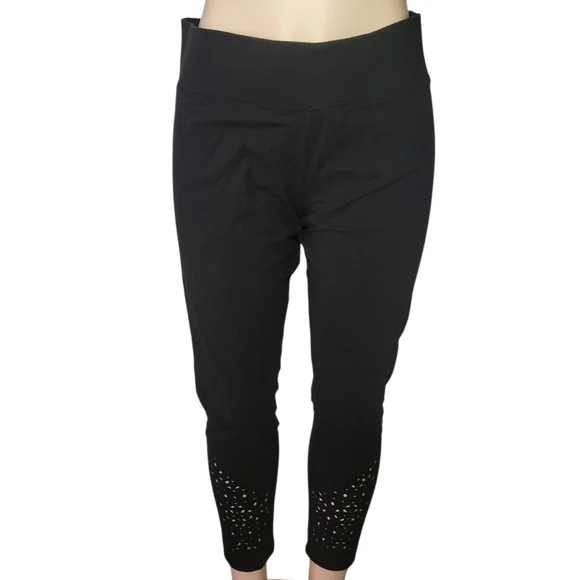 Victoria's Secret Black Leggings with Cutout Design - Picture 6 of 8